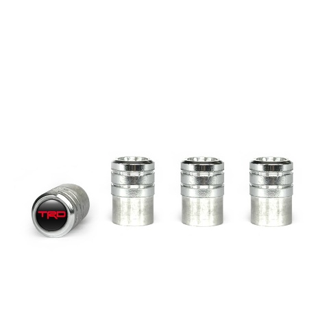 Toyota TRD Valve Caps Aluminium 4 pcs Red Logo
