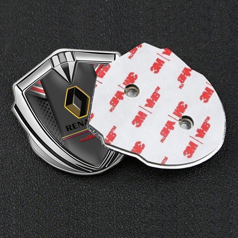 Renault Emblem Ornament Silver Red Elements Tricolor Limited Edition