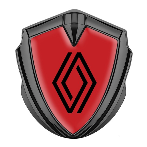 Renault Silicon Emblem Graphite Crimson Print Modern Logo Design