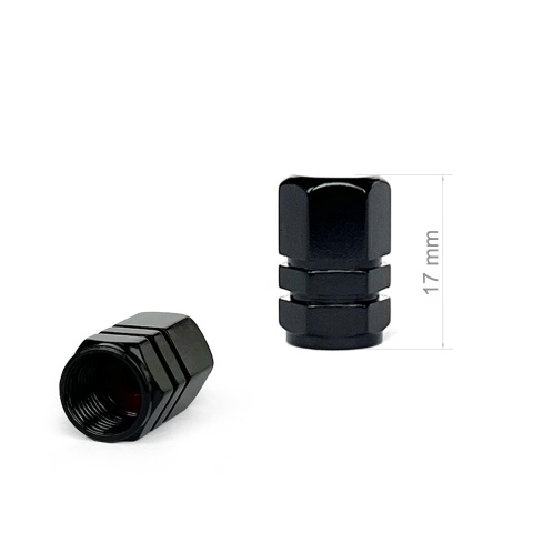 Toyota TRD Valve Steam Caps Black 4 pcs Black