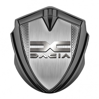 Dacia Domed Emblem Badge Graphite Polished Panel Metallic Color Logo