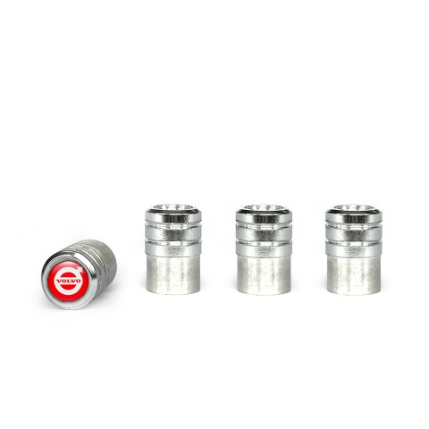 Volvo Valve Caps Aluminium 4 pcs Red