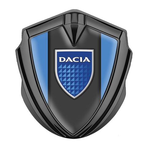 Dacia Emblem Ornament Badge Graphite Glacial Base Blue Shield Logo