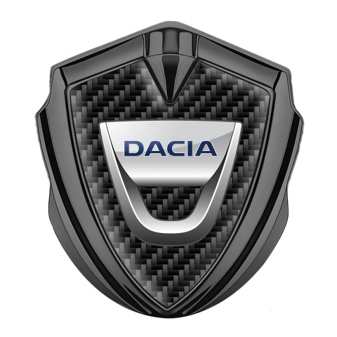 Dacia Emblem Self Adhesive Graphite Black Carbon Classic Logo Edition