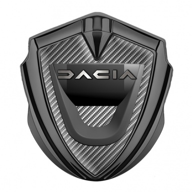 Dacia Emblem Self Adhesive Graphite Light Carbon Dark Matte Logo Design