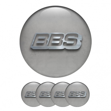 BBS Wheel Center Caps Emblem Gray