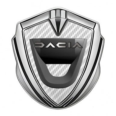 Dacia Emblem Badge Self Adhesive Silver White Carbon Dark Matte Logo