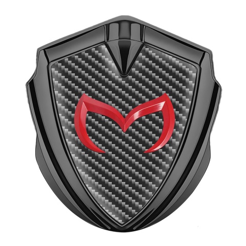 Mazda Metal Emblem Self Adhesive Graphite Dark Carbon Crimson Logo Edition