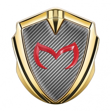 Mazda Metal Emblem Badge Gold Light Carbon Crimson Logo Variant