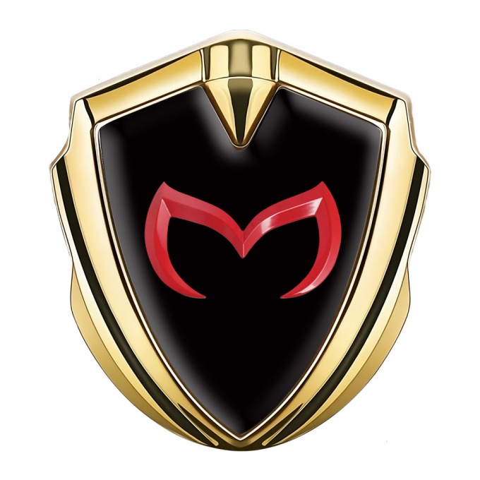 Mazda Emblem Ornament Gold Black Print Crimson Logo Edition