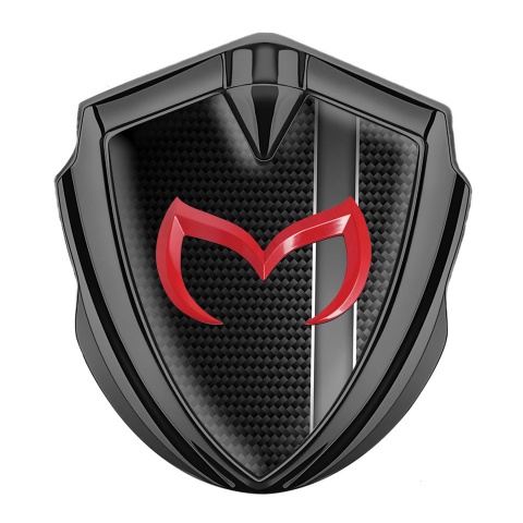 Mazda Fender Emblem Badge Graphite Black Carbon Sport Stripe Edition