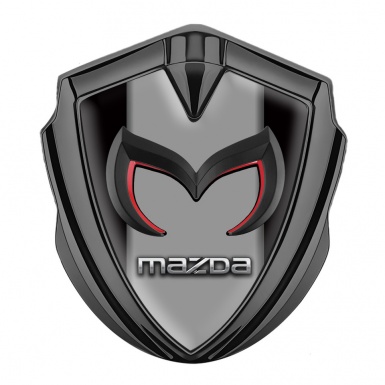 Mazda Fender Emblem Badge Graphite Black Frame Chrome Logo Edition