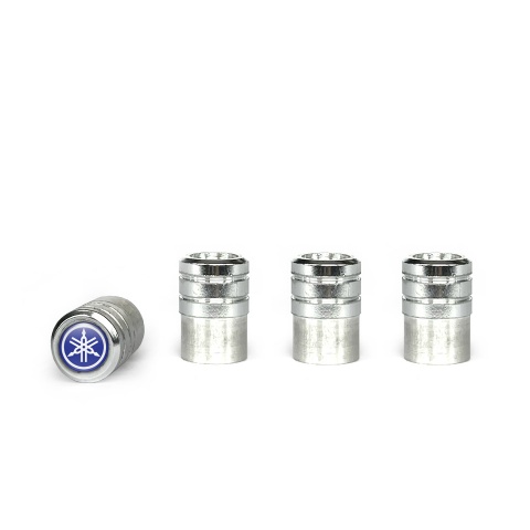 Yamaha Valve Caps Aluminium 4 pcs Blue White Logo