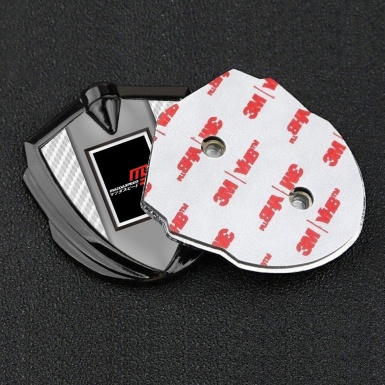 Mazda Speed Metal Emblem Badge Graphite White Carbon Japanese Style
