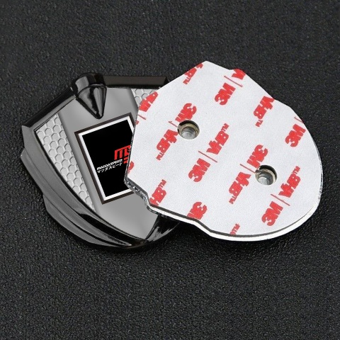 Mazda Speed Domed Emblem Badge Graphite Honeycomb Japanese Style