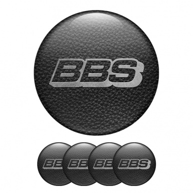 BBS Sticker Wheel Center Hub Cap Black Leather Comfort