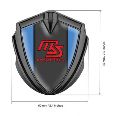 Mazda Speed 3d Emblem Badge Graphite Glacial Frame Sport Edition