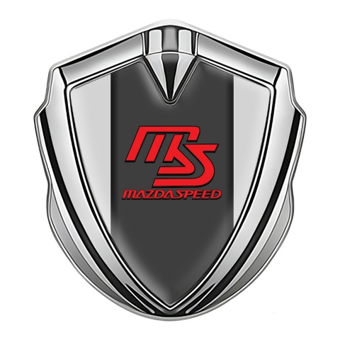 Mazda Speed Emblem Badge Self Adhesive Silver Grey Moon Sport Edition