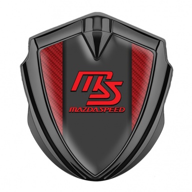 Mazda Speed Badge Self Adhesive Graphite Red Carbon Sport Edition