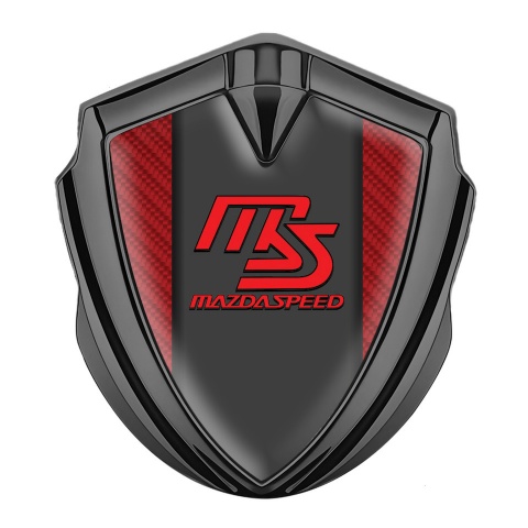 Mazda Speed Badge Self Adhesive Graphite Red Carbon Sport Edition