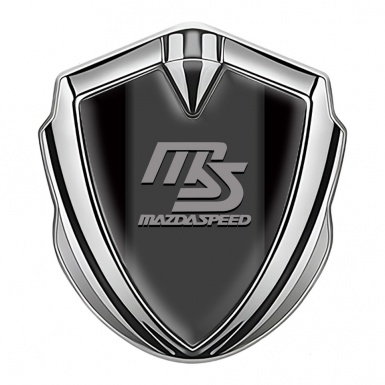 Mazda Speed Emblem Trunk Badge Silver Black Frame Sport Edition