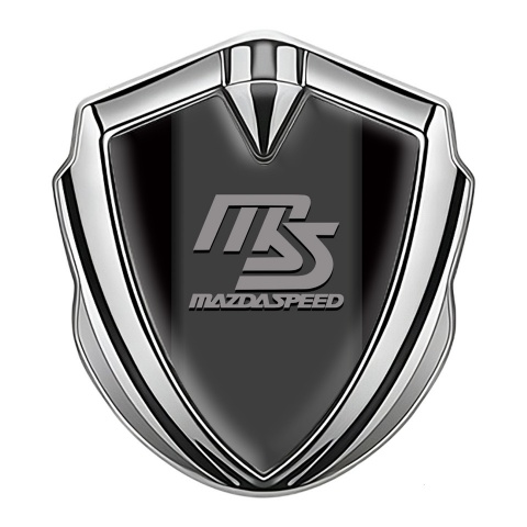 Mazda Speed Emblem Trunk Badge Silver Black Frame Sport Edition