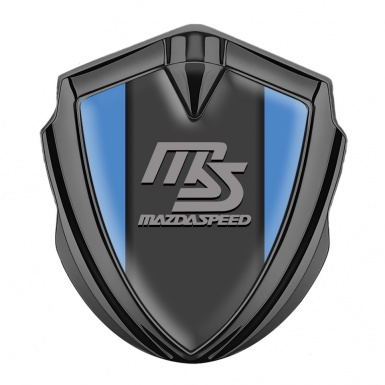 Mazda Speed Bodyside Domed Emblem Graphite Glacial Blue Sport Grey Logo