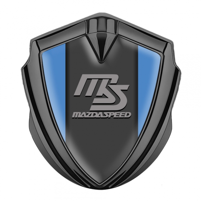 Mazda Speed Bodyside Domed Emblem Graphite Glacial Blue Sport Grey Logo