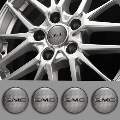 GMC Wheel Emblems Carbon Black Logo Edition