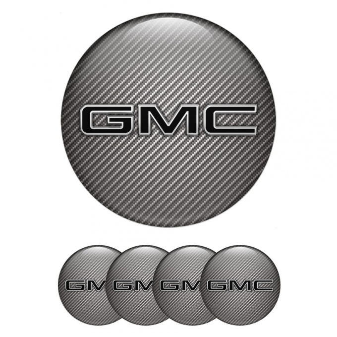 GMC Wheel Emblems Carbon Black Logo Edition