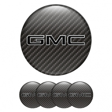 GMC Emblems for Wheel Center Caps Carbon Black Logo Edition