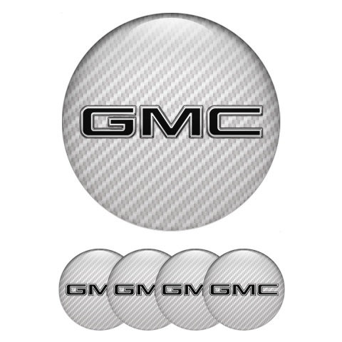 GMC Emblems for Wheel Center Caps Light Carbon Edition