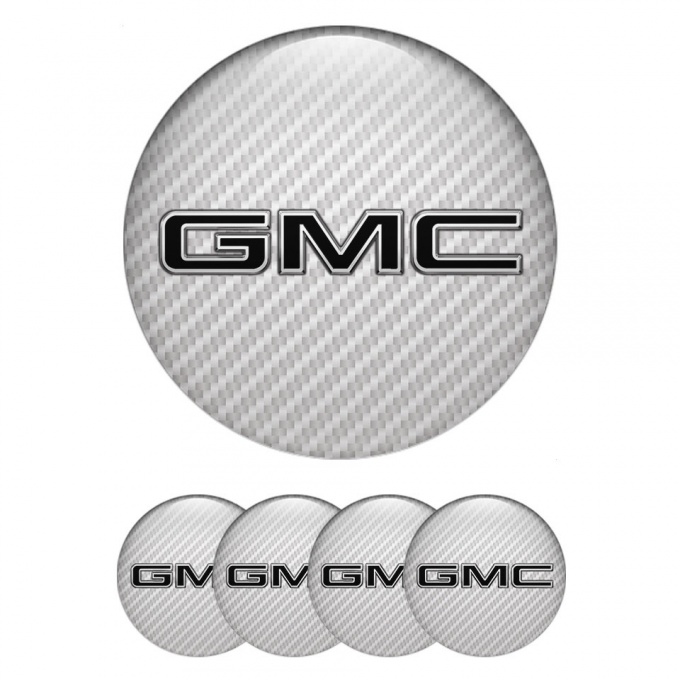 GMC Emblems for Wheel Center Caps Light Carbon Edition