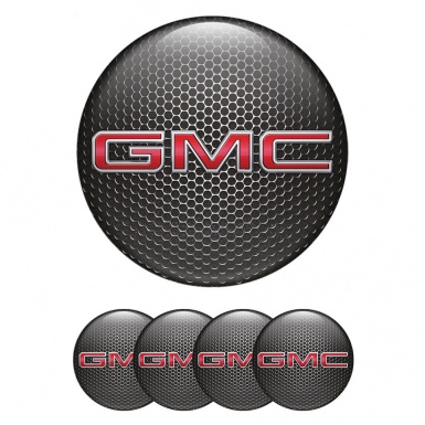 GMC Domed Stickers for Wheel Center Caps Mesh Edition