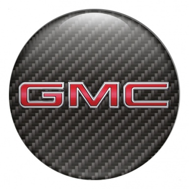 GMC Silicone Stickers for Wheel Center Caps Carbon Edition