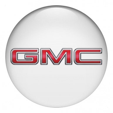 GMC Silicone Emblems for Wheel Center Caps White Edition