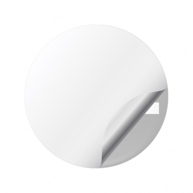 Dacia Domed Stickers Wheel Center Cap Black White