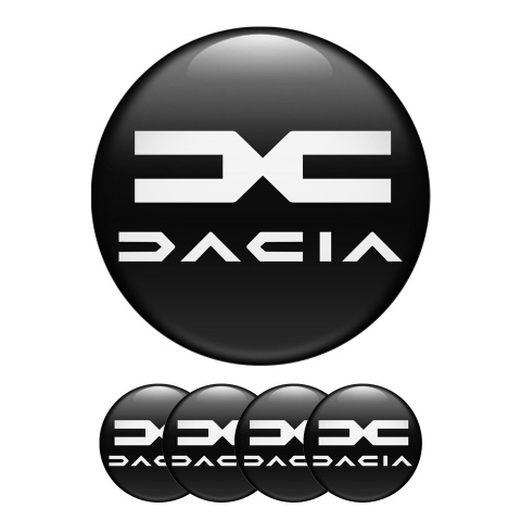 Dacia Silicone Stickers Wheel Center Cap Black