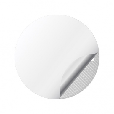 Dacia Silicone Stickers Wheel Center White Logo Carbon