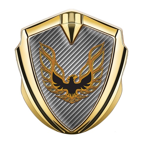 Pontiac Firebird Metal Emblem Badge Gold Light Carbon Copper Logo