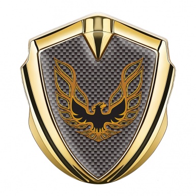 Pontiac Firebird 3d Emblem Badge Gold Grey Carbon Copper Logo