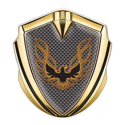 Pontiac Firebird 3d Emblem Badge Gold Grey Carbon Copper Logo