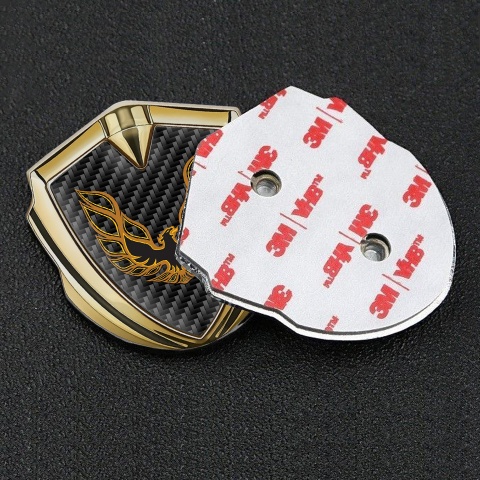 Pontiac Firebird Emblem Silicon Badge Gold Black Carbon Copper Logo