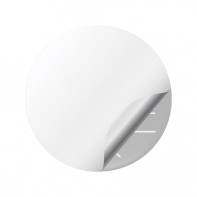 Momo Silicone Stickers for Wheel Center Cap Black White