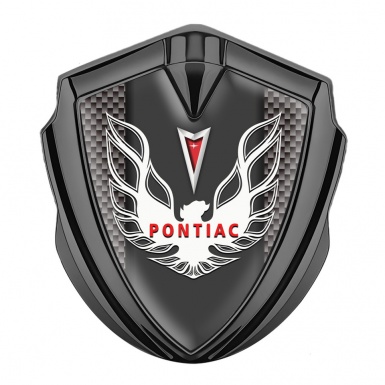 Pontiac Firebird Bodyside Domed Emblem Graphite Grey Carbon Red White Logo