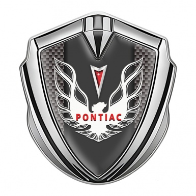 Pontiac Firebird Bodyside Domed Emblem Silver Grey Carbon Red White Logo