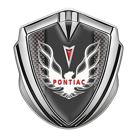 Pontiac Firebird Bodyside Domed Emblem Silver Grey Carbon Red White Logo