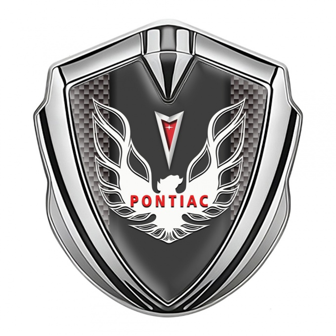 Pontiac Firebird Bodyside Domed Emblem Silver Grey Carbon Red White Logo