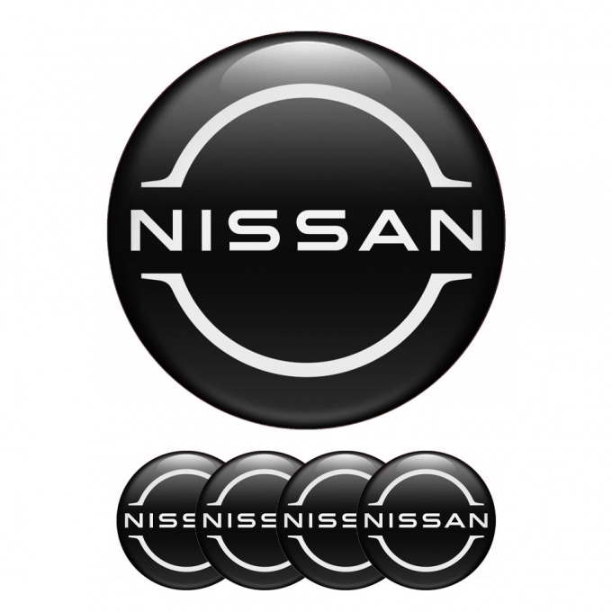 Nissan Silicone Stickers for Wheel Center Cap Black