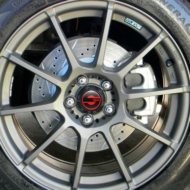 Sparco Silicone Stickers Wheel Center Cap Red Black